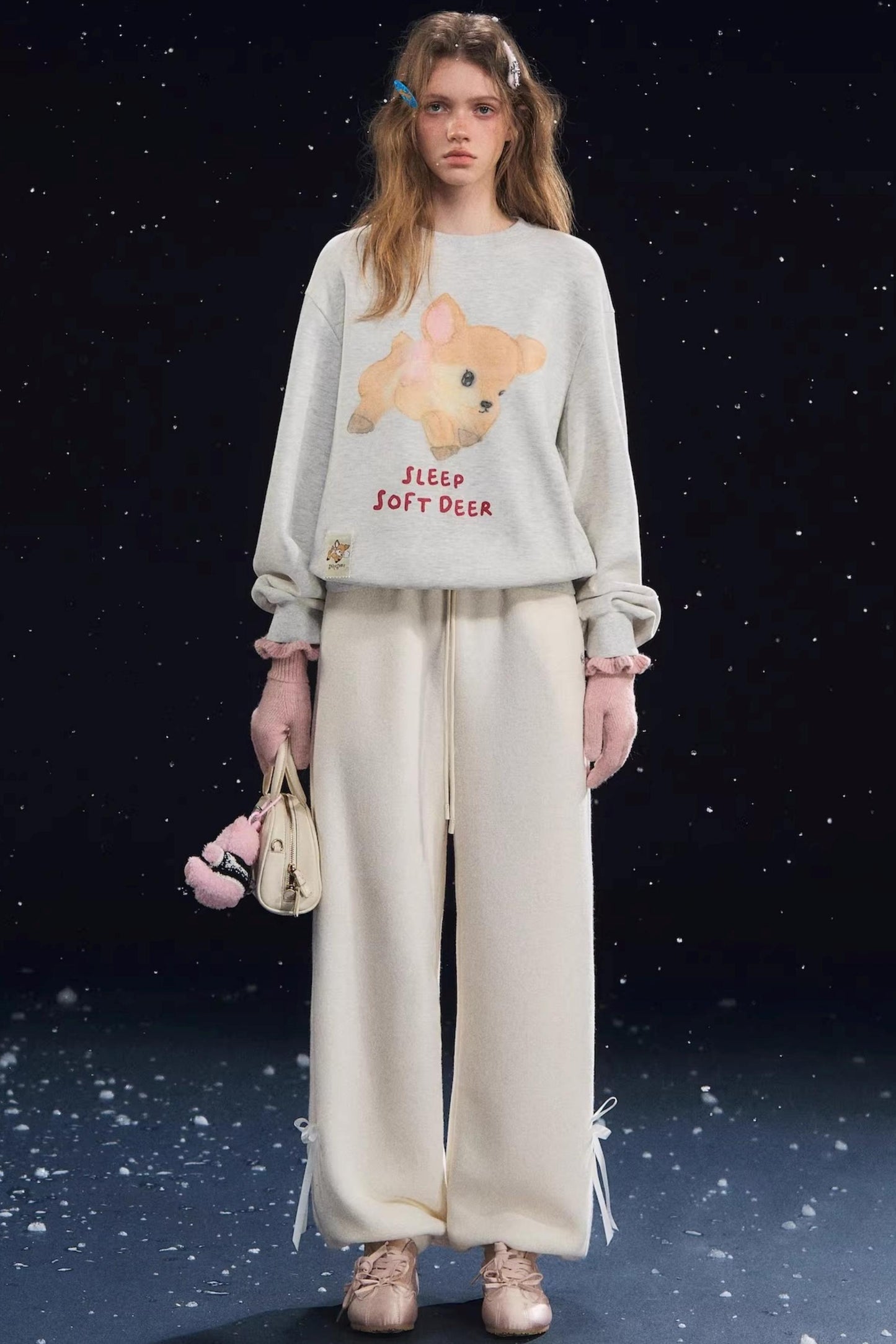 Deer Velvet Sweatshirt Sweater