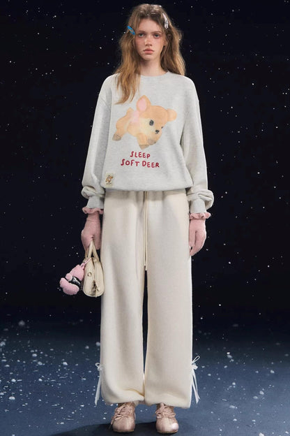 Deer Velvet Sweatshirt Sweater