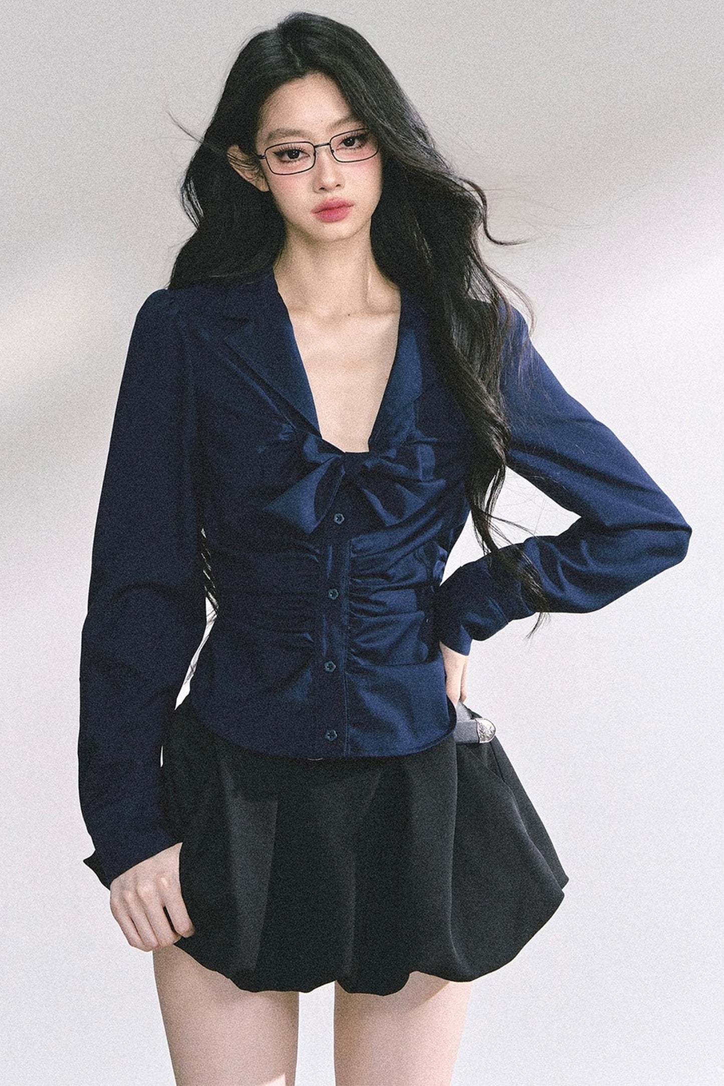 White Moonlight V-Neck Shirt