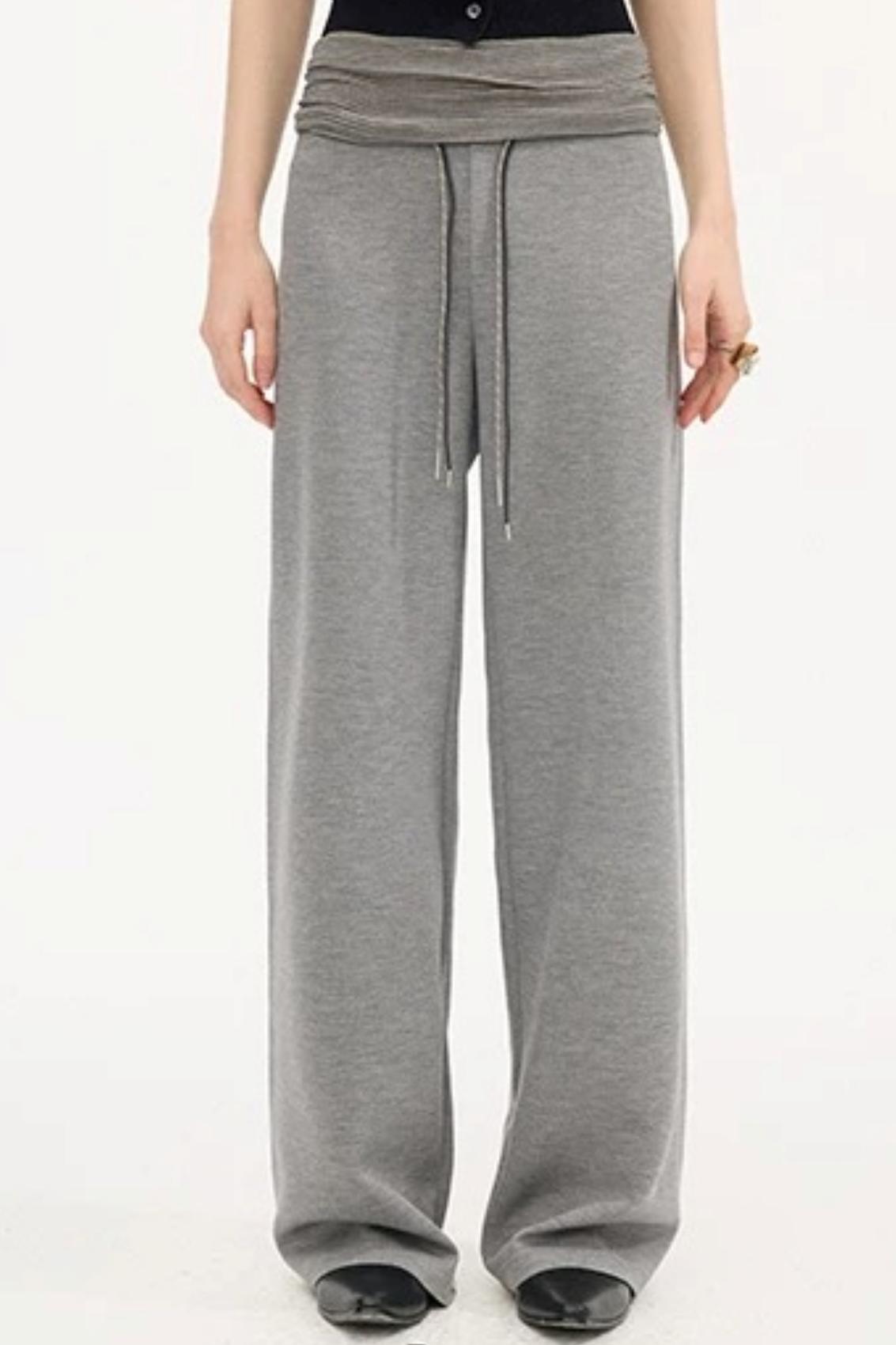 Pantalones casuales slim de cintura alta