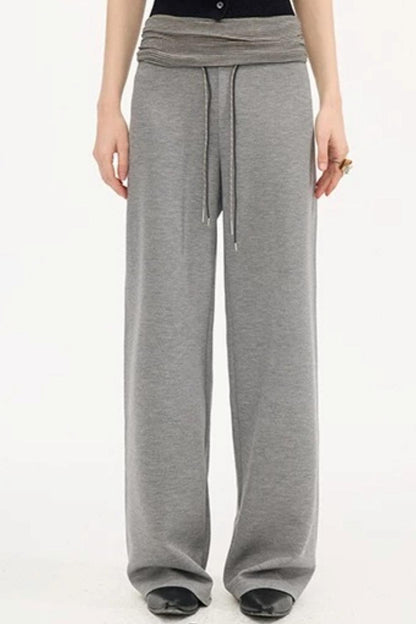 Pantalones casuales slim de cintura alta