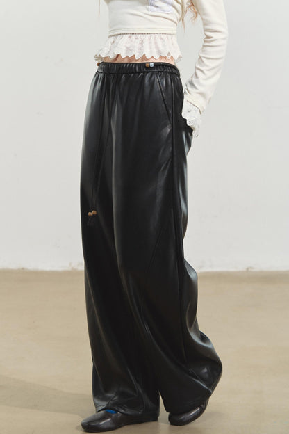 Relaxed Leather Pants