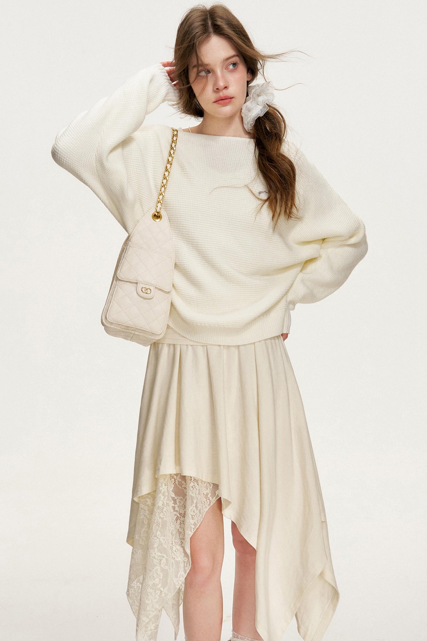 Waffle Texture Halter Top Set