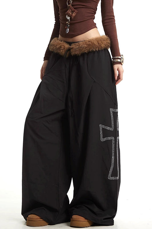 American Retro Rhinestone Pants