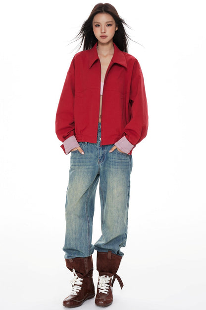 Denim Wide-Leg Pants