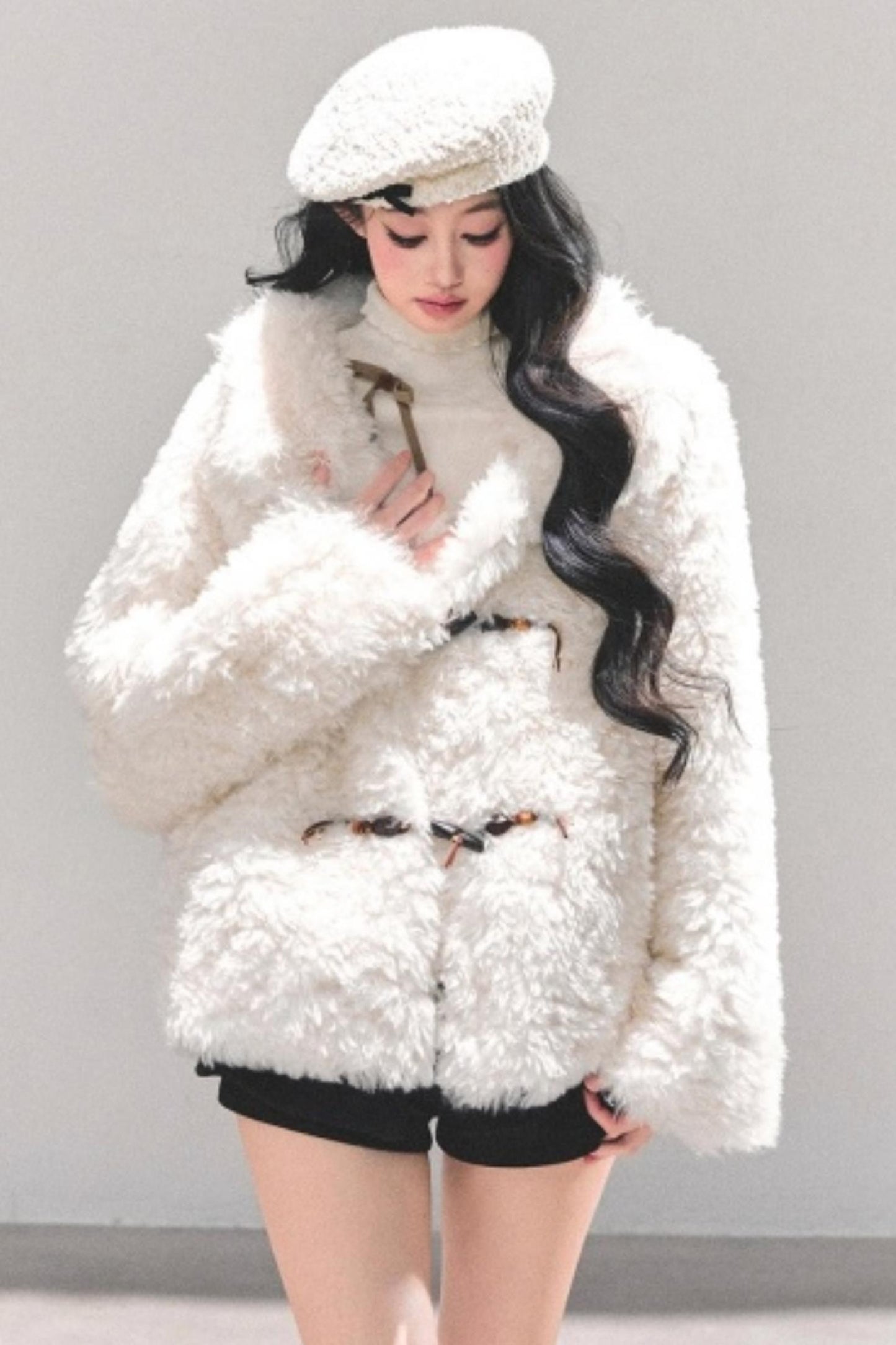 Soft Lamb Fur Winter Coat