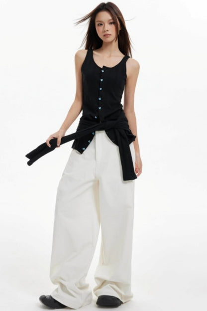 Slim Two Wear Cardigan Top