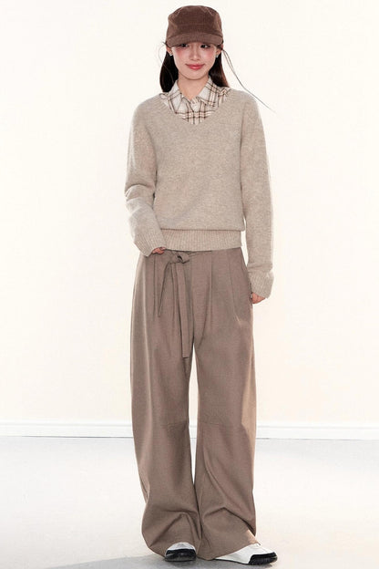 Soft Knit V-Neck Sweater