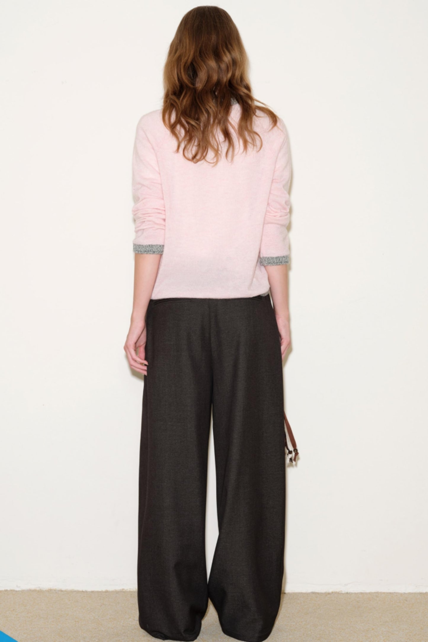 Pleated Straight-Leg Suit Pants