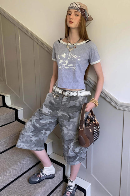 Retro Summer Cropped Pants