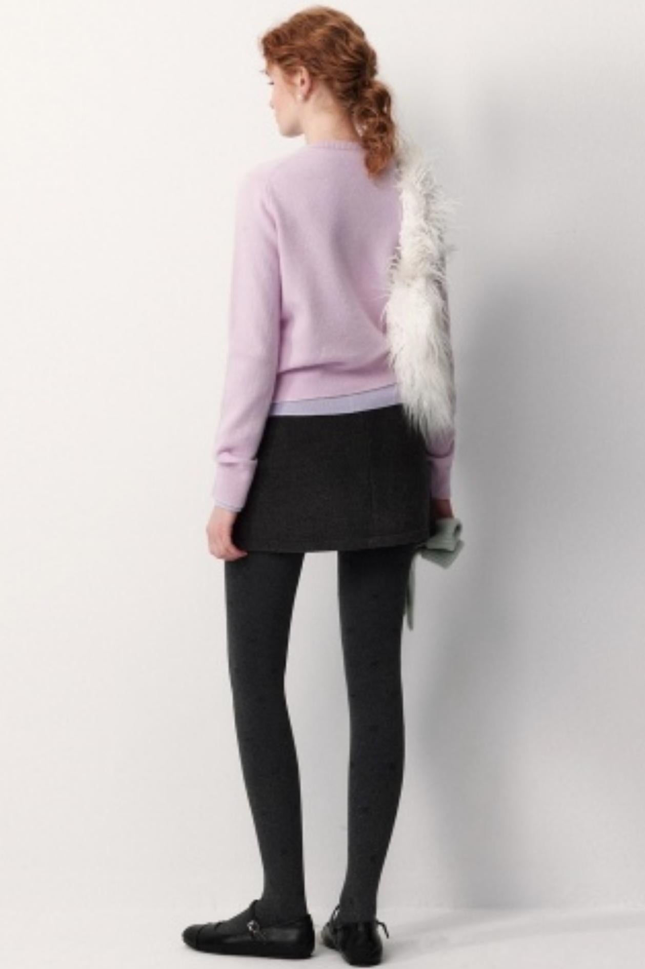 Merino Wool Ribbed Cardigan