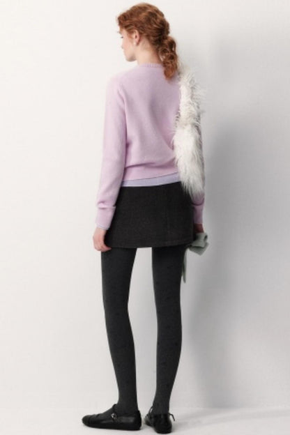 Merino Wool Ribbed Cardigan