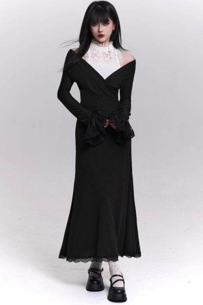 Elegant Autumn Banquet Dress