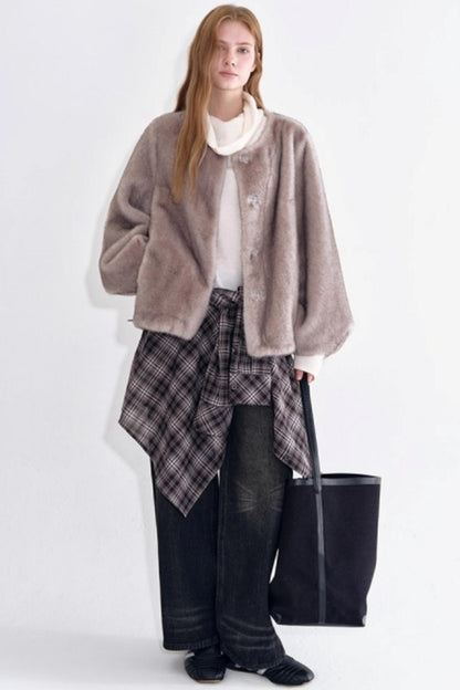 Black Gray Toned Washed Straight Jeans