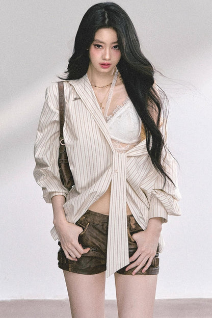 French Stripe Sunscreen Shirt