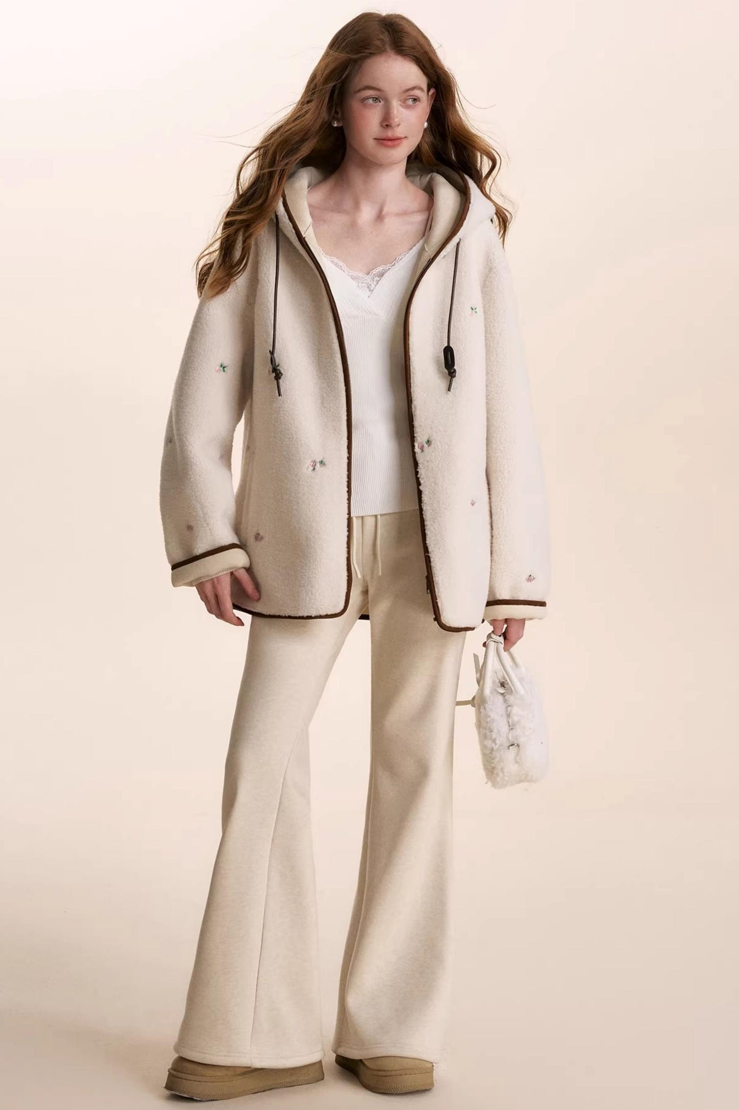 Cashmere Blend Flared Sweatpants