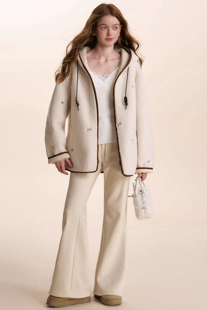 Cashmere Blend Flared Sweatpants