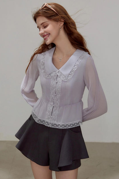 Chiffon Waist Shirt