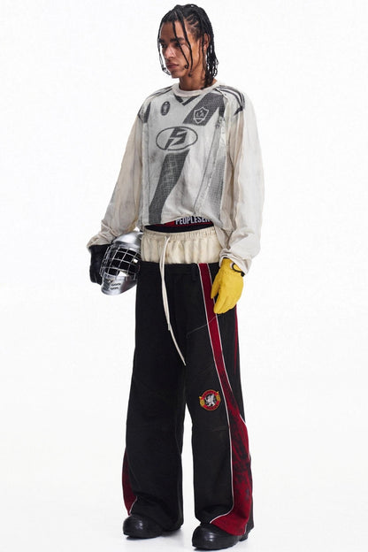 Sporty Loose Crew Neck Top