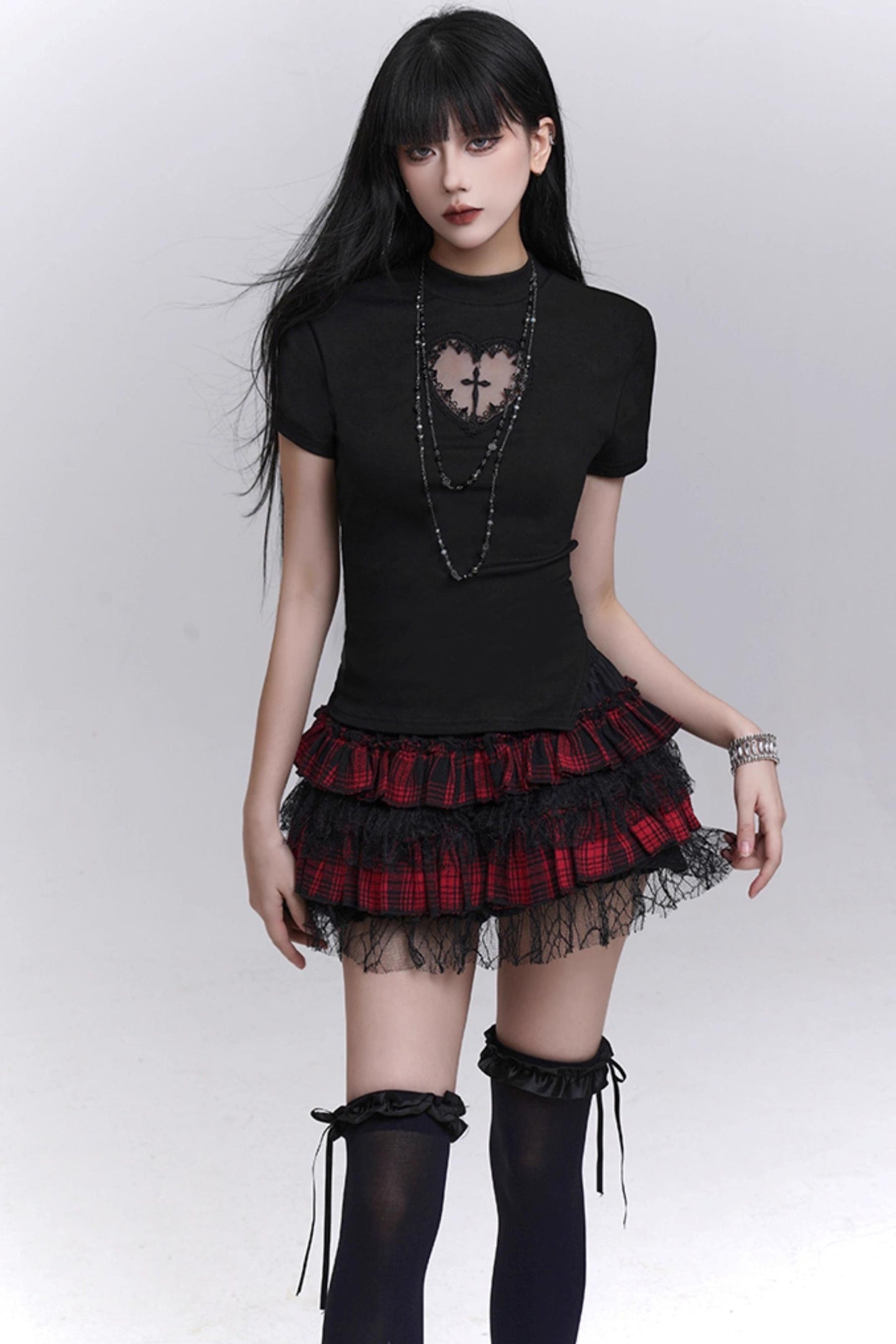 Curve Line Slim Skirt