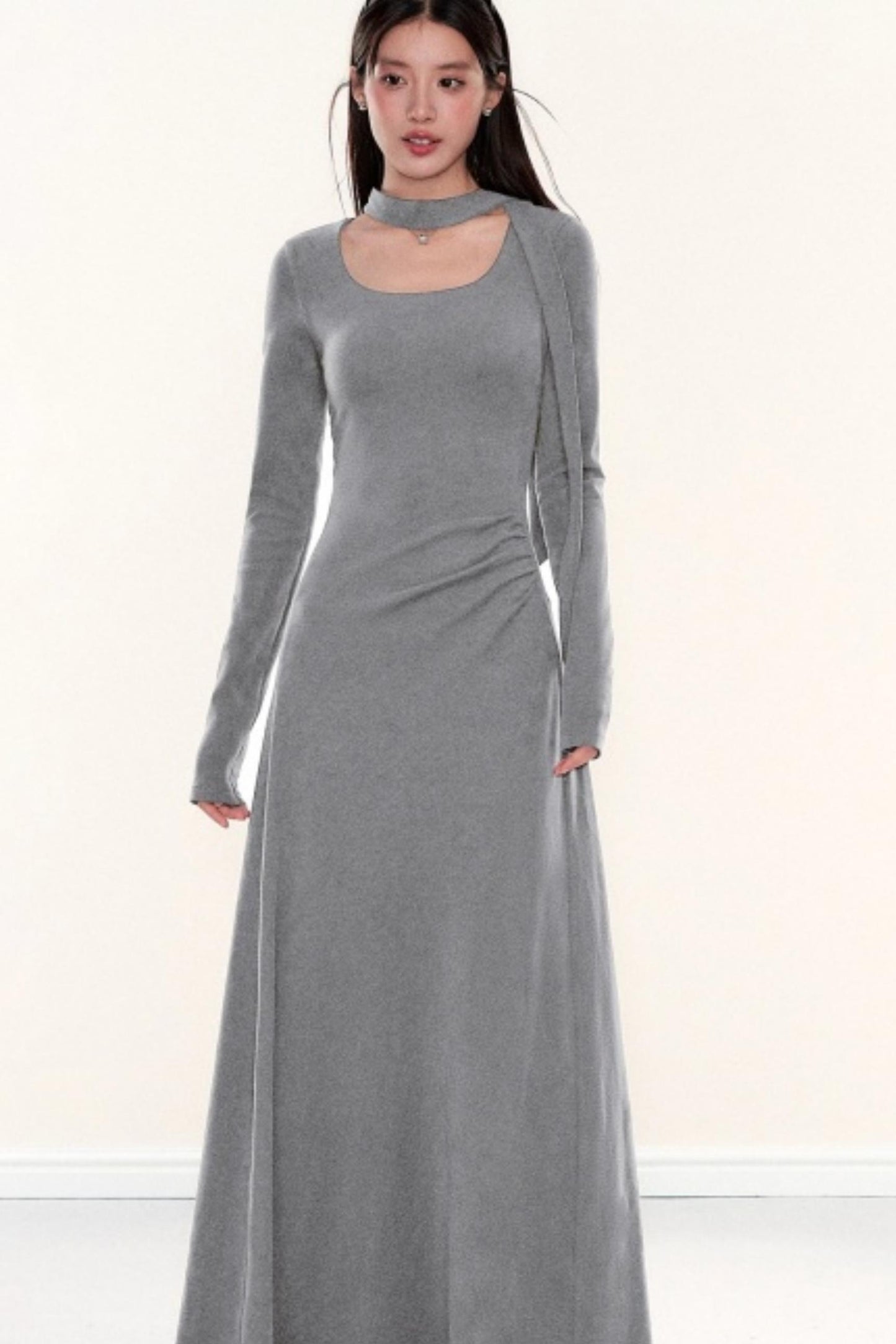 Knitted Ribbon Bodycon Slimming Dress