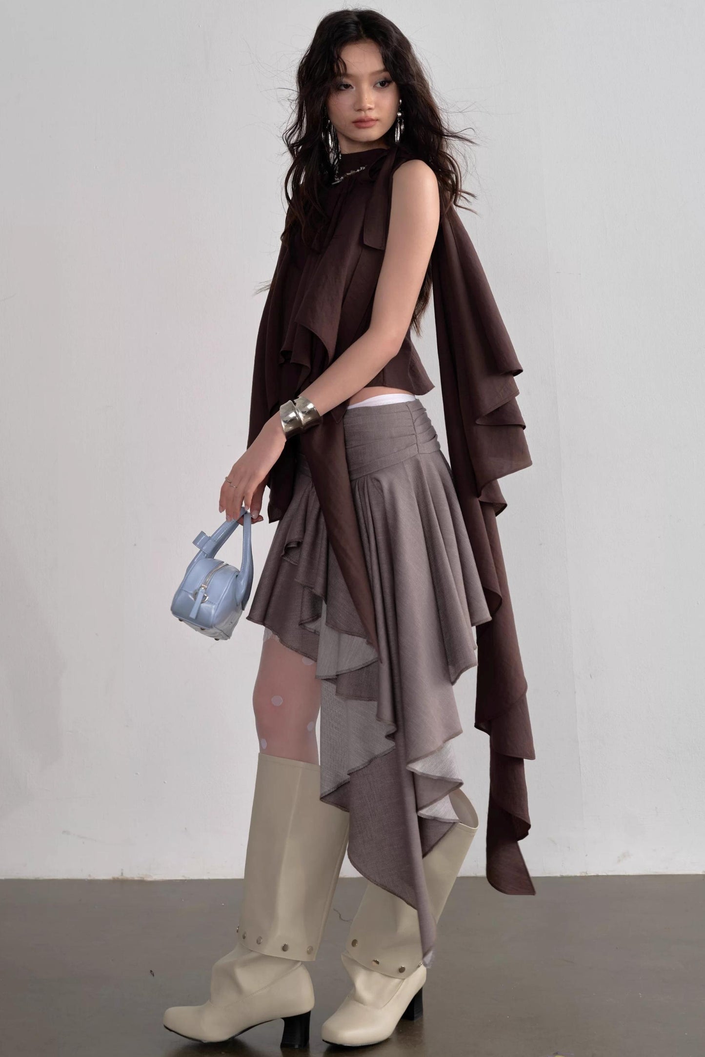 Asymmetrical Off-Shoulder Camisole