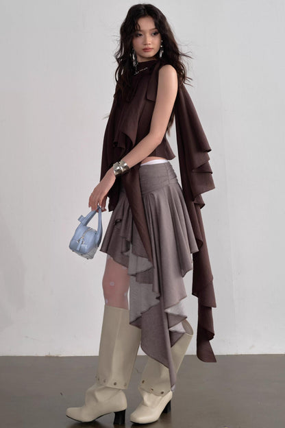 Asymmetrical Off-Shoulder Camisole