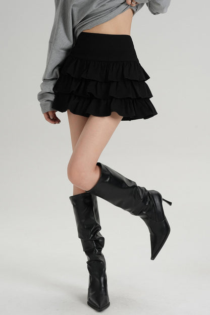 Classic High Waisted Pleated Skirt