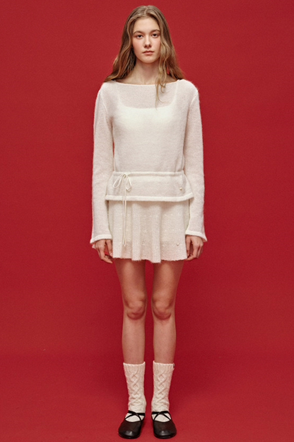 Misty Knit Skirt Top Set-Up