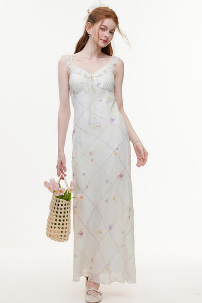Lightweight V-Neck Chiffon Dress