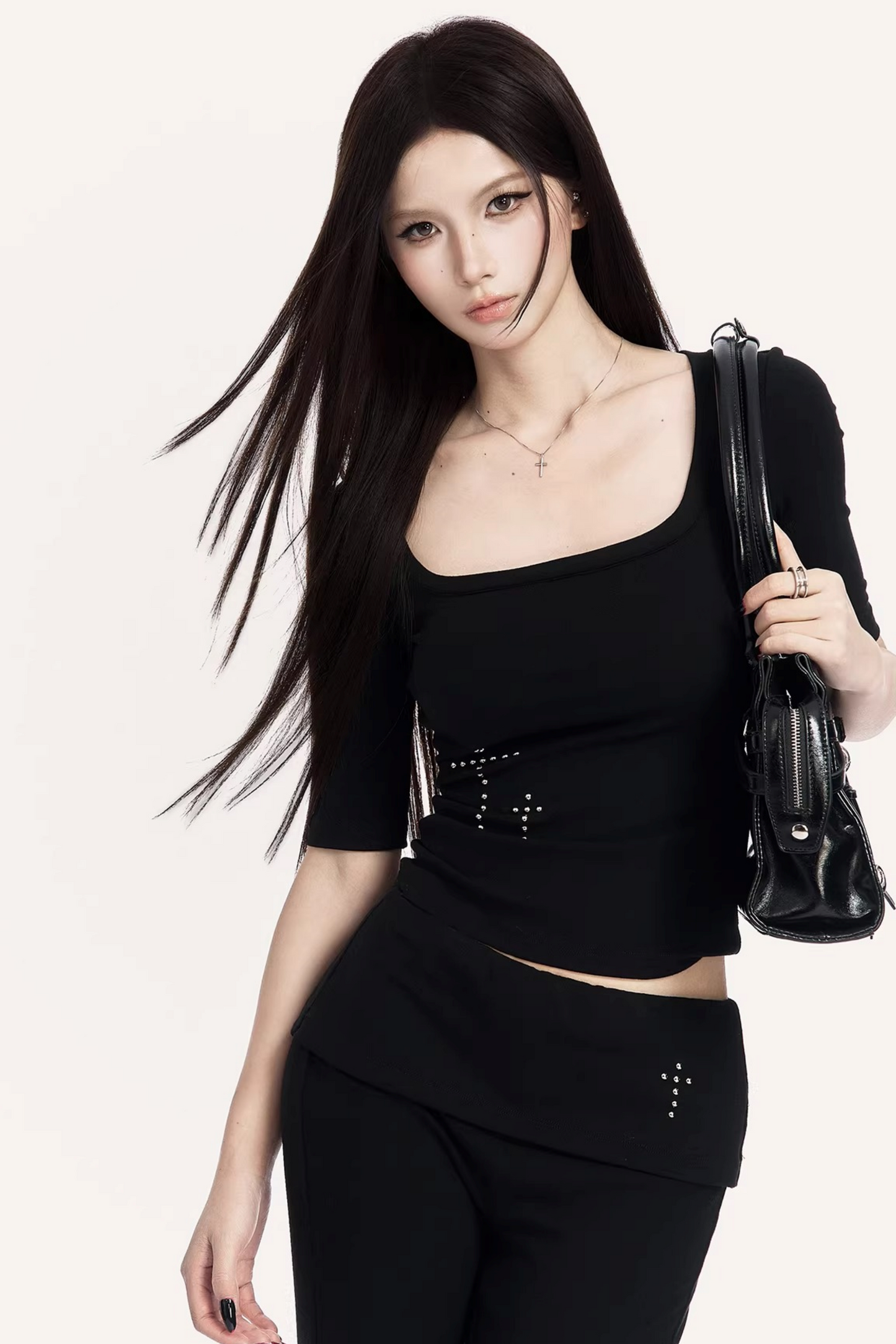 Square Neck Flared Pants Set-Up