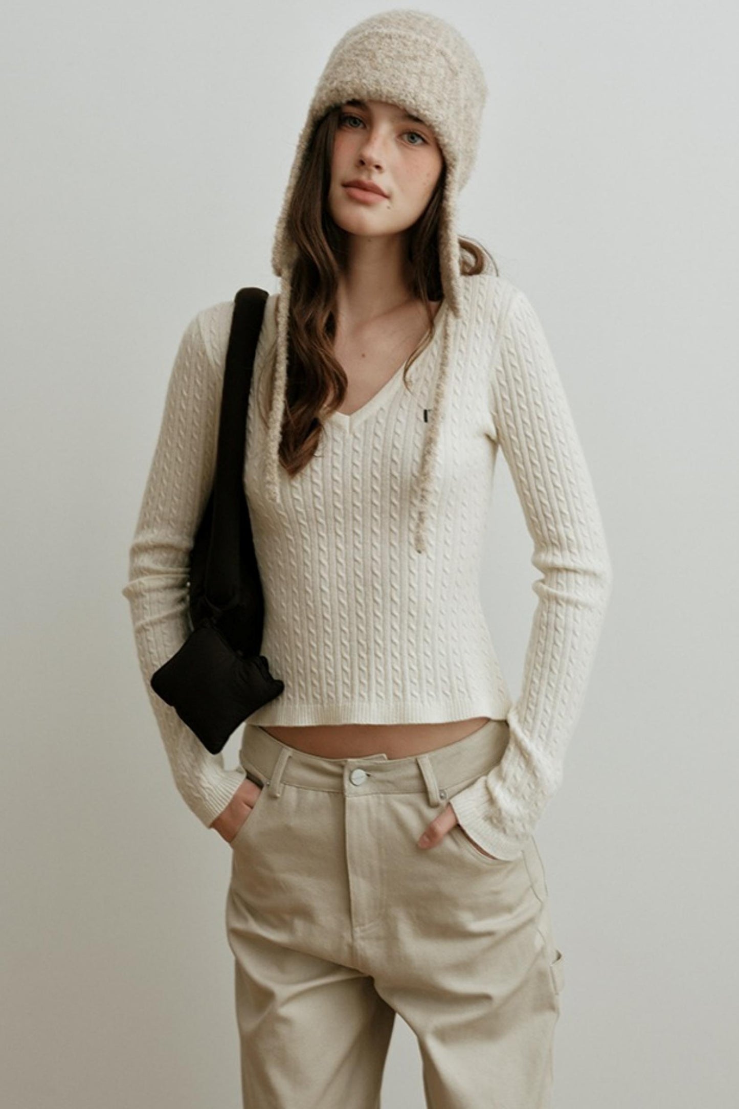 Velvet Twist Knitting Top