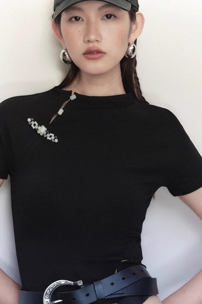 Ancient Rhyme Beads Blouse