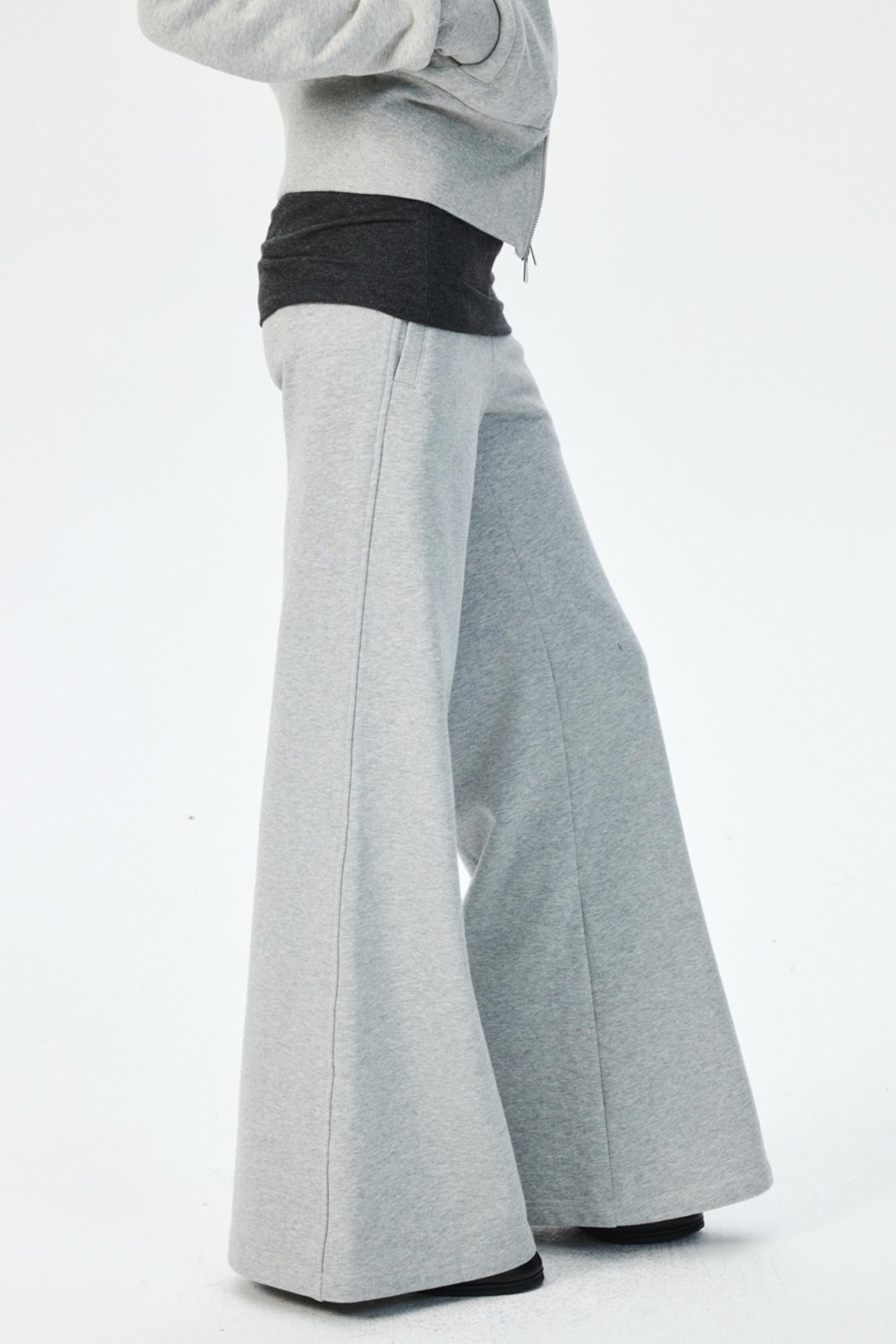 Winter Fleece High-Waisted Flared Pants