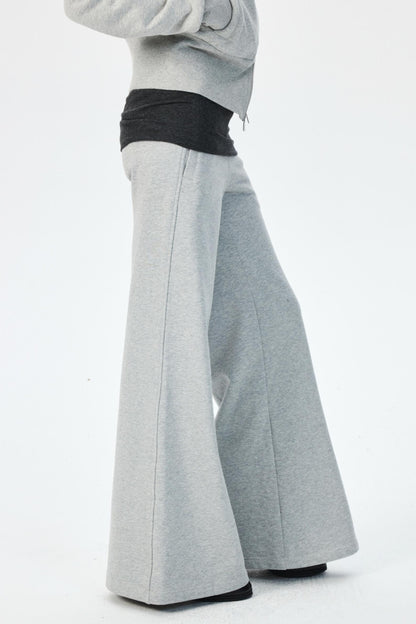 Winter Fleece High-Waisted Flared Pants