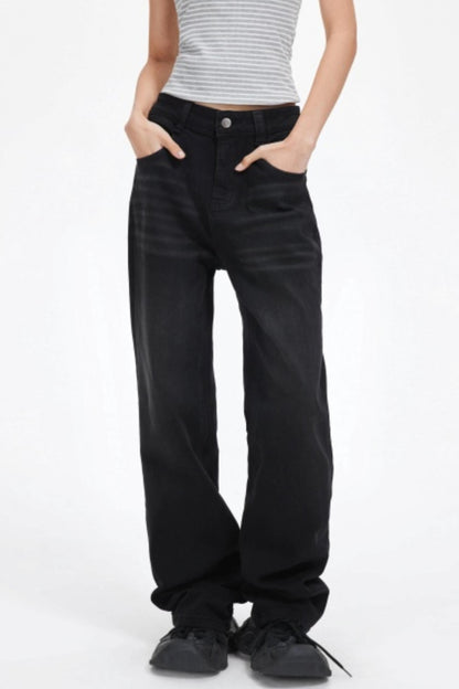 Simple Slimming Straight-Leg Pants