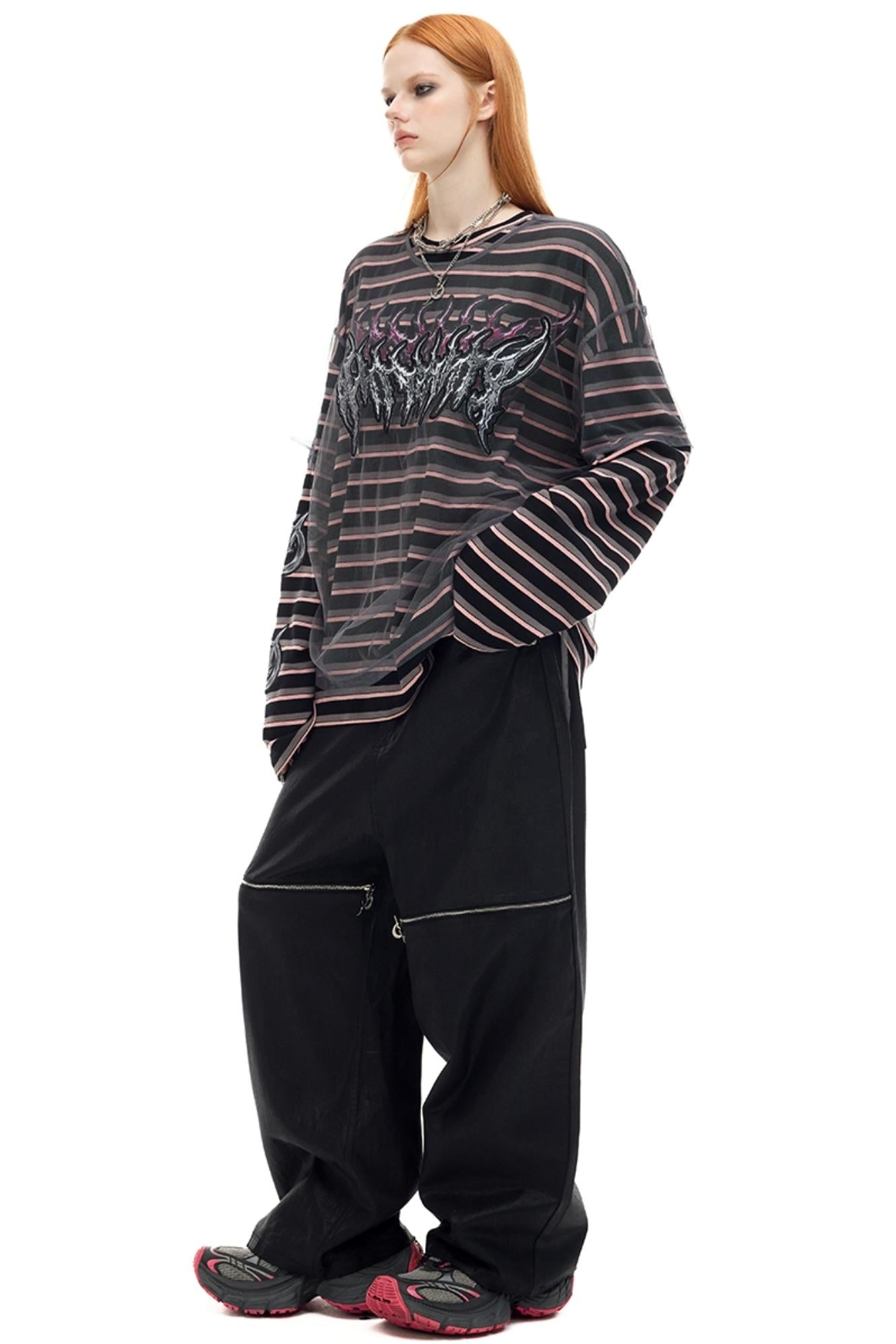 Striped Two Piece T-Shirt Set