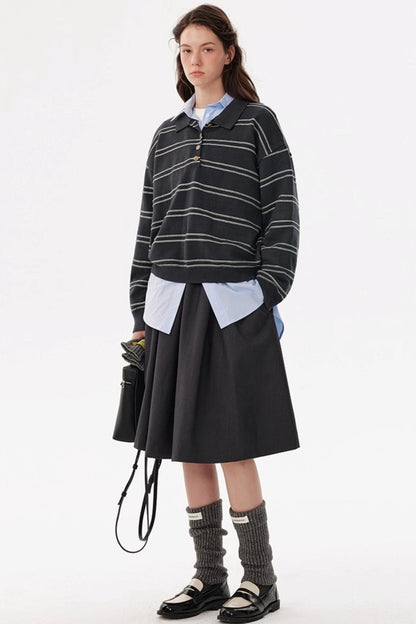 Intellectual Striped Knit Shirt