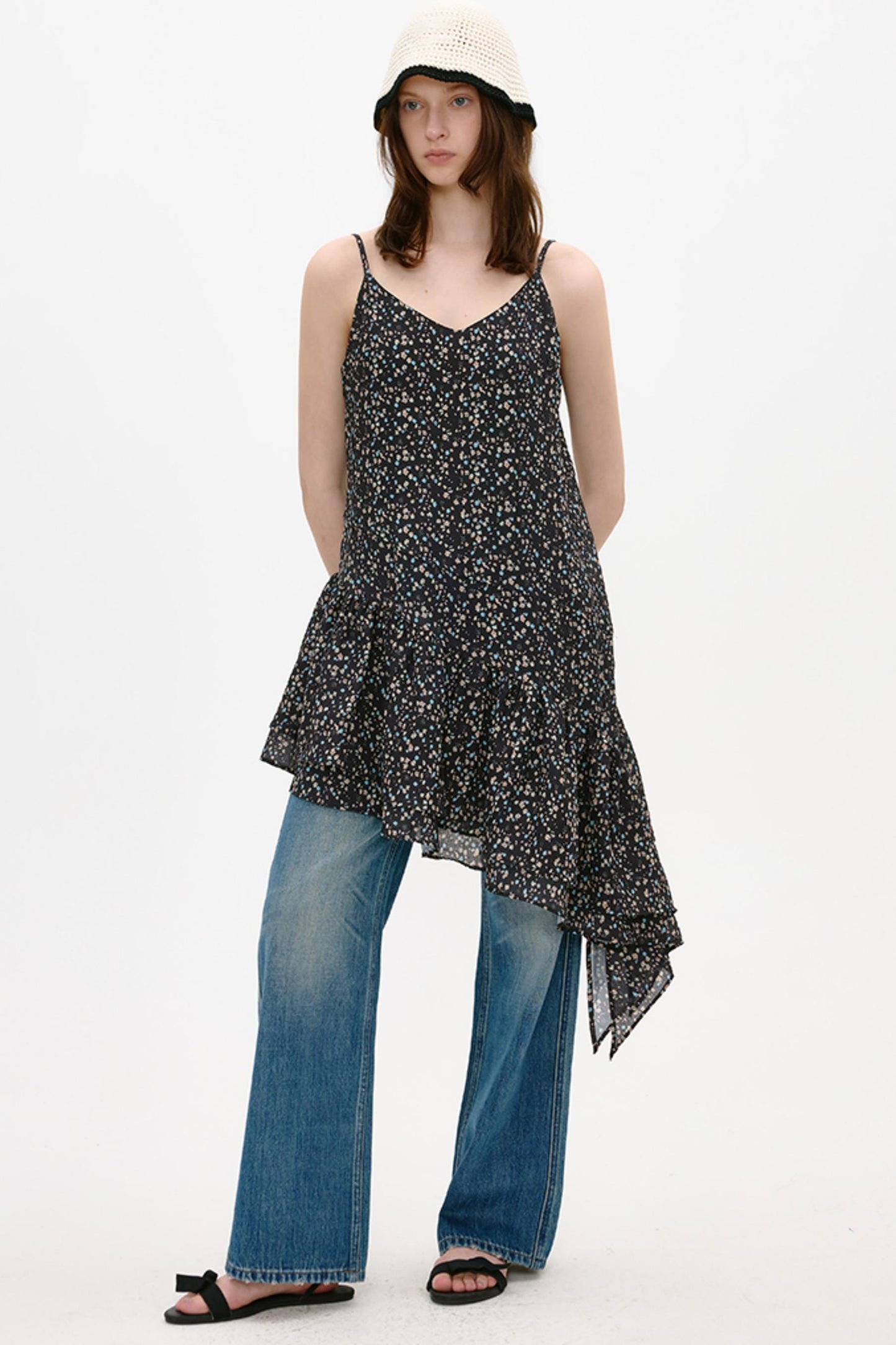 Floral Sling Mini Dress