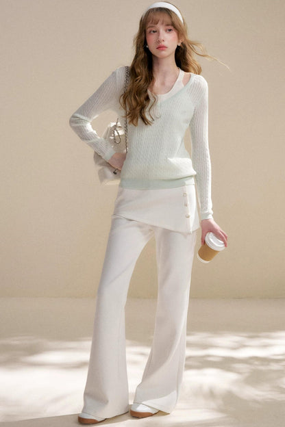 Maglione in Lana con Fragranza di Rosa