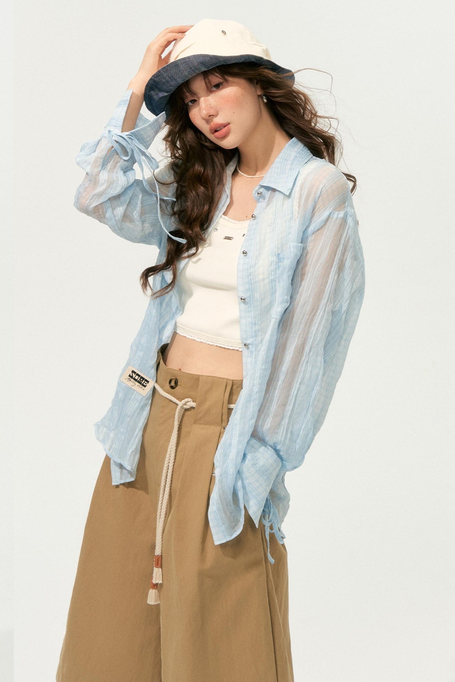 Pleated Wide-Leg Shorts