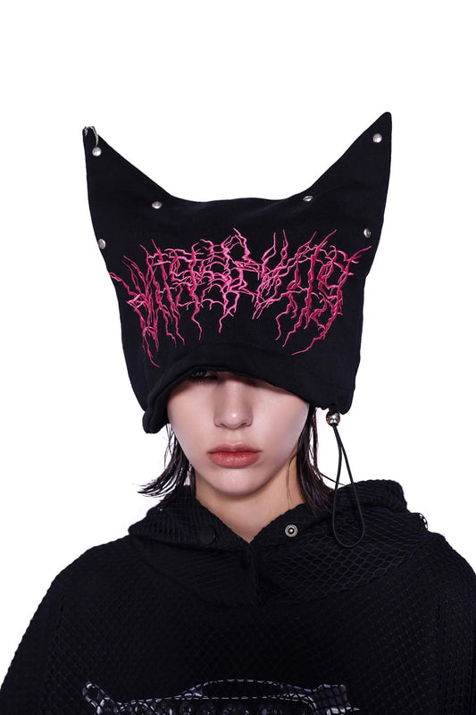 CAT EAR EMBELLISHED HAT