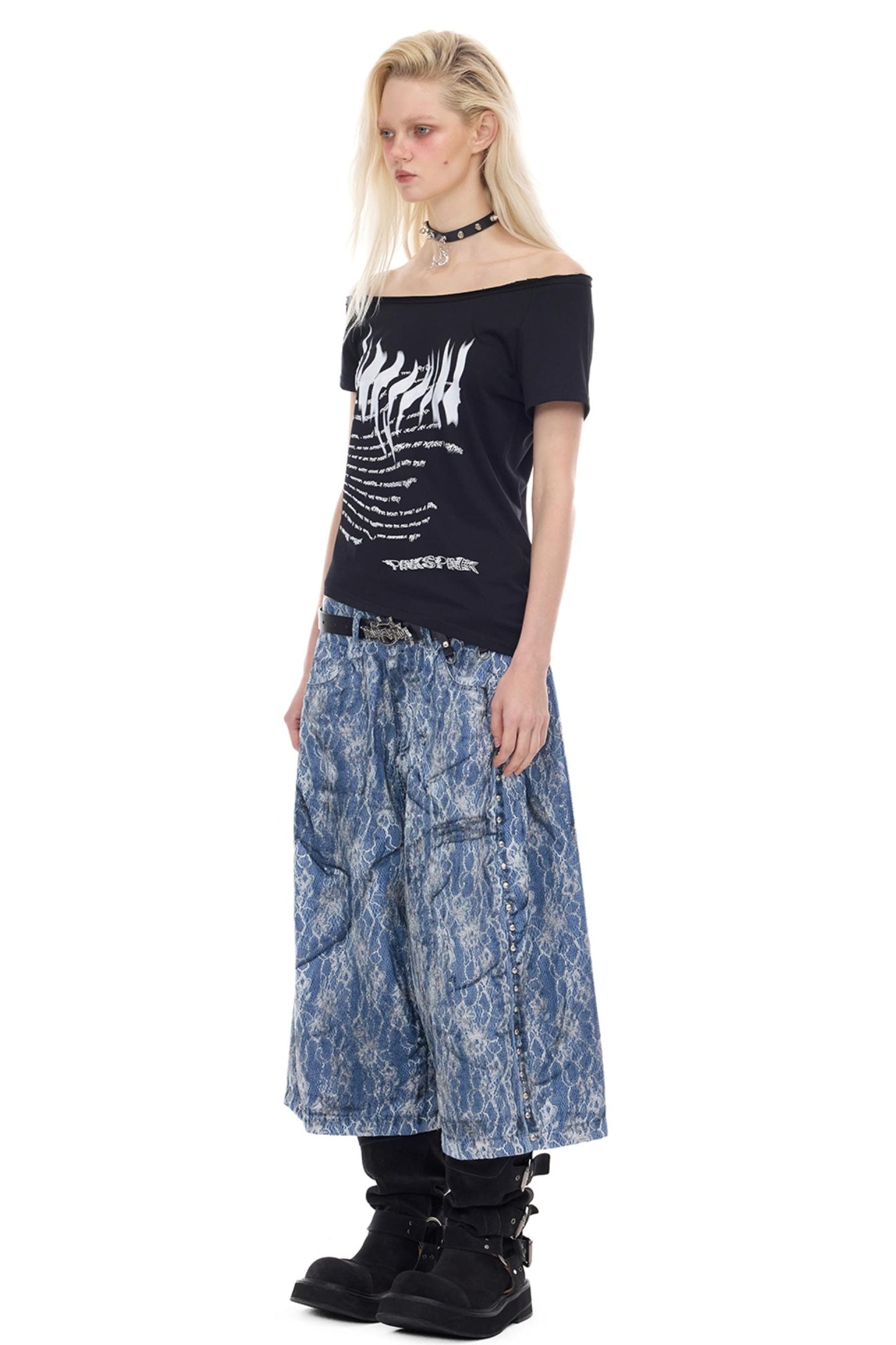 One-Shoulder Y2K T-Shirt