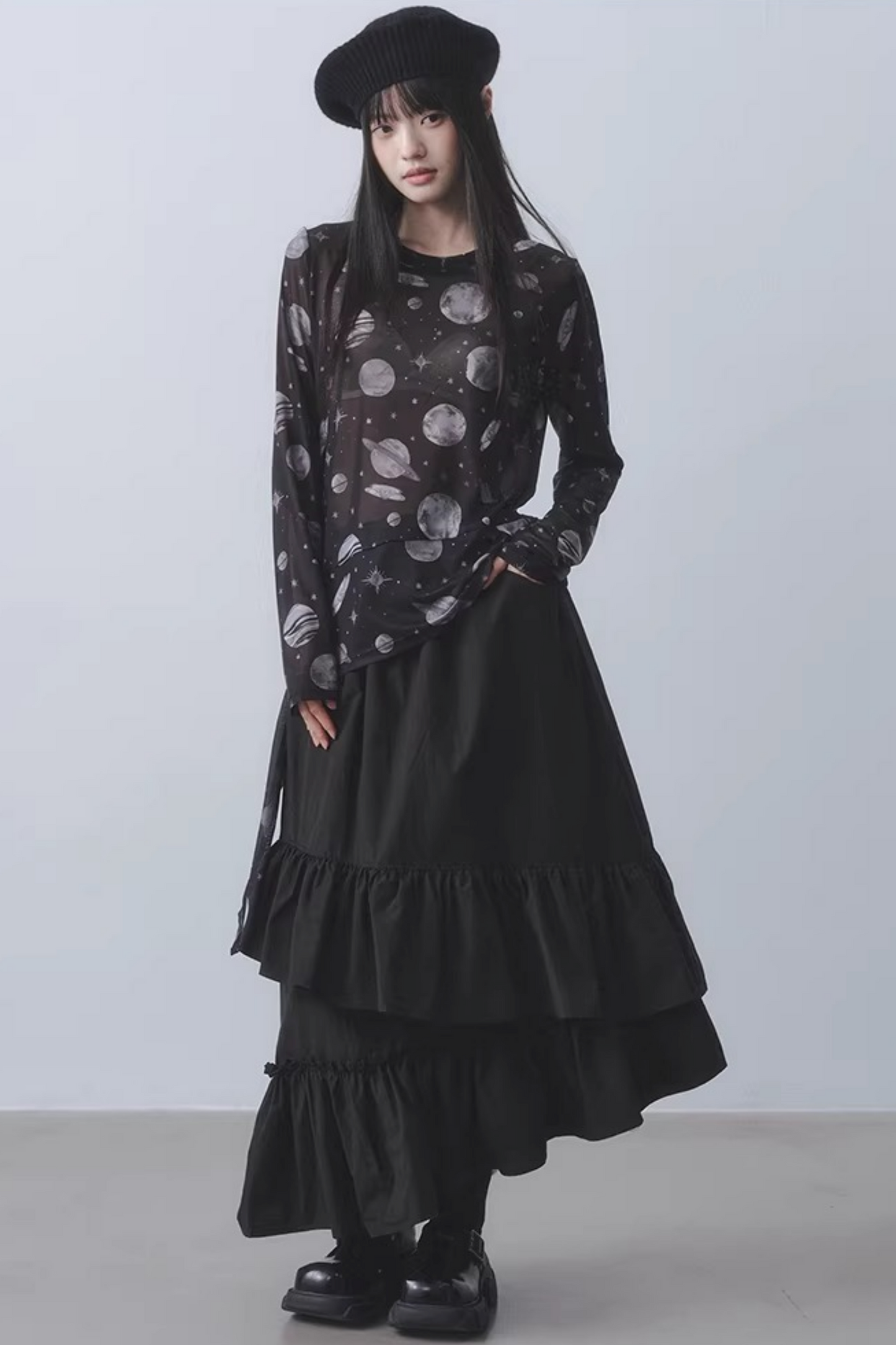 Dark Planet Sheer Top