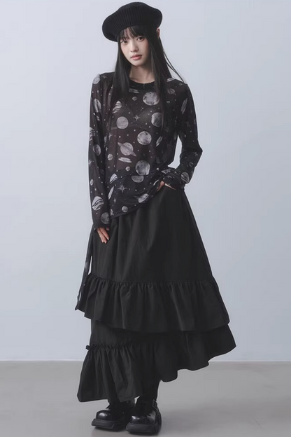 Dark Planet Sheer Top