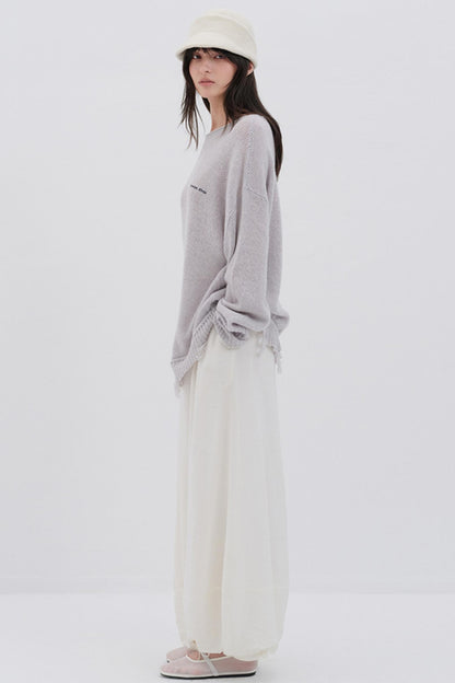 Glitter Wool Blend Knit Top