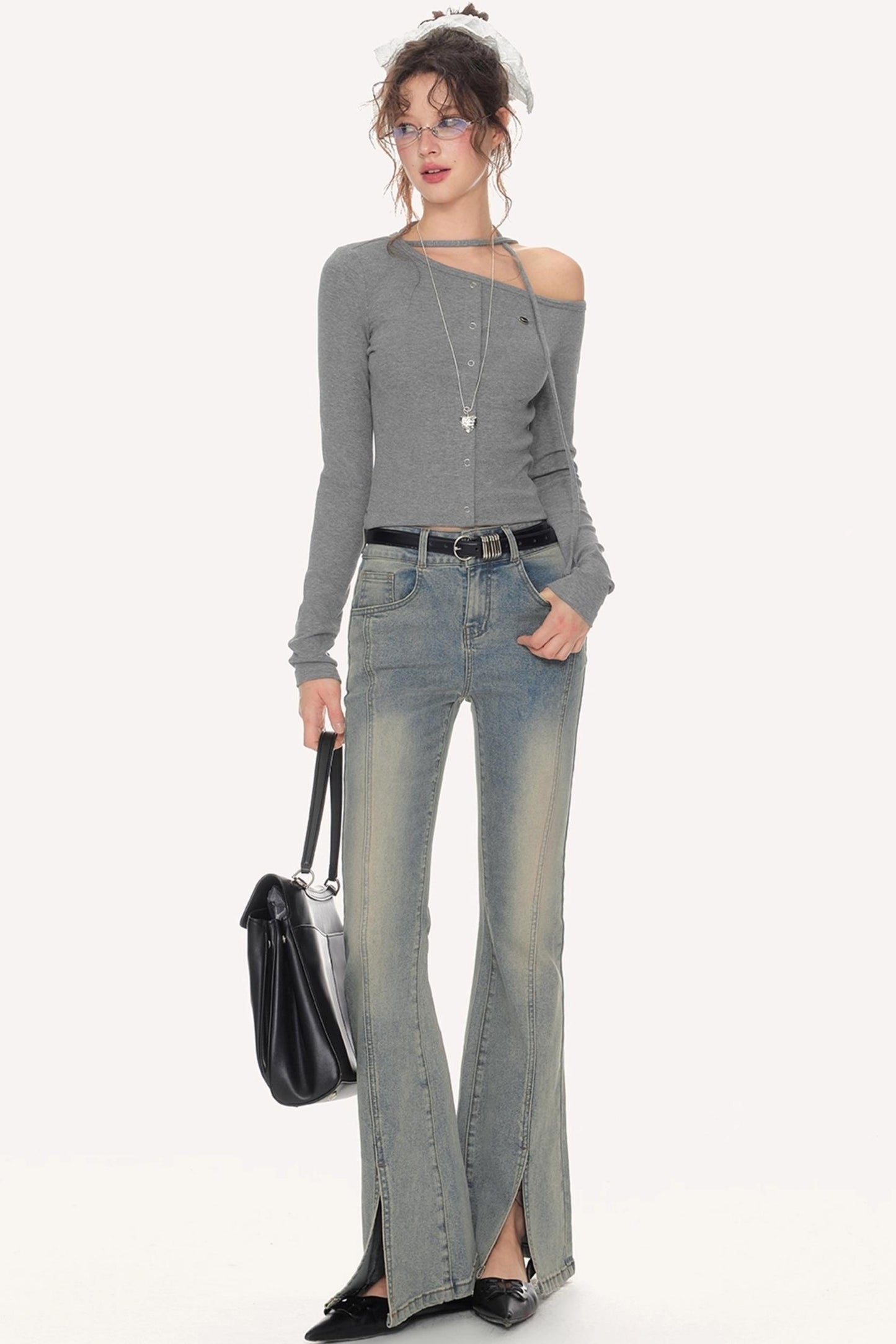 Spice High-Waisted Flared Jeans