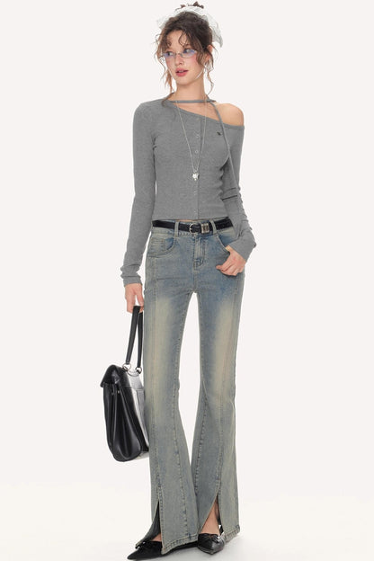 Spice High-Waisted Flared Jeans