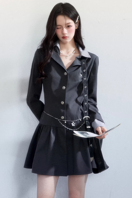 Gray Intellectual Dress