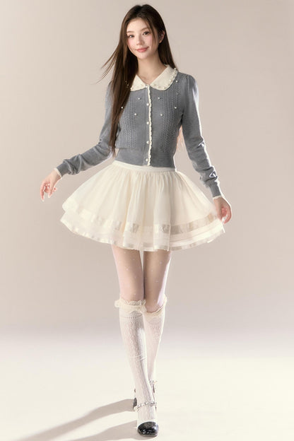 Cherry Blossom Wool Knitted Set-Up